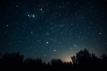 Wall Mural - starry night sky. generative ai