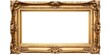 © Thares2020 - Gold Ornate Frame Isolated on White Background for Display or Decoration Generative AI illustrations