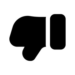 Sticker - dislike glyph icon