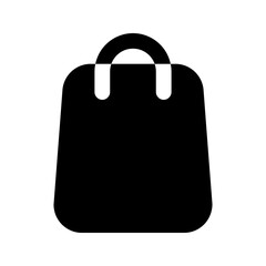 Wall Mural - shopping bag glyph icon