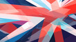 United Kingdom background in flat style. Vector illustration 
