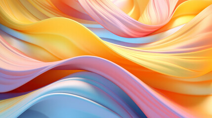 Wall Mural - elegant abstract flowing colourful lines background