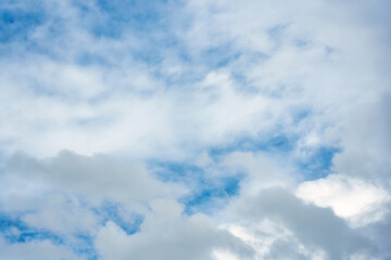 Wall Mural - White cloud on blue sky background