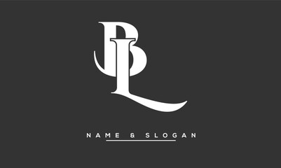 BL,  LB,  B,  L   Abstract  Letters  Logo  Monogram