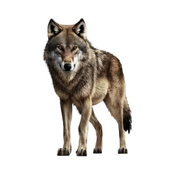 Wall Mural - Wild wolf isolated on transparent background