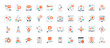© Vector Market - Digital marketing icon set. Containing seo, content, website, social media, sales and online advertising. Solid vector symbol collection.