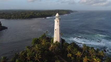 Wall Mural - Aerial view of Dondra Lighthouse in Sri Lanka. High quality photo