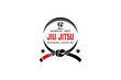 Circular jiu jitsu martial arts belt logo design for mixed martial arts academy or school logo