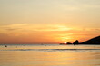 sunset on the beach in koh tao