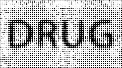 Wall Mural - drug comical dots halftone background animation