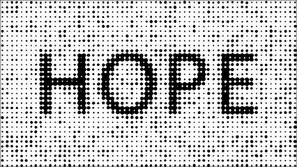 Wall Mural - hope comical dots halftone background animation