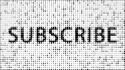 Wall Mural - subscribe comical dots halftone background animation