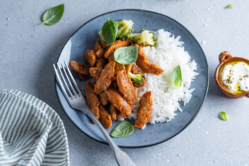 Sticker - Cooked meat with rice and spices