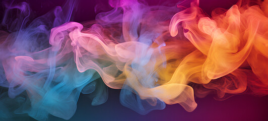 Wall Mural - Background with color smoke everywhere. IA generative.