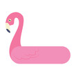 Isolated colored summer flamingo floater icon Vector illustration