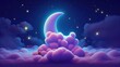 world sleep day moon starry sky fairy tale world illustration