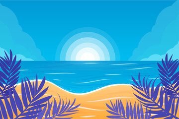 summer background beach landscape