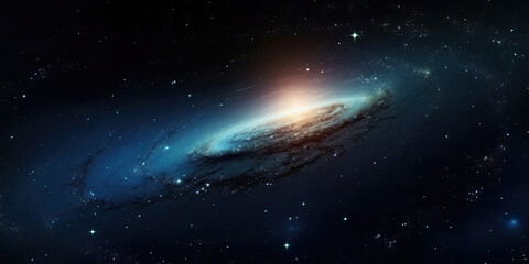 A realistic beautiful dark galaxy