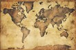 © LayerAce.com - Vintage old earth map on white background Generative AI
