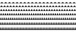© vika_k - Zig zag border pattern set. Repeating wavy lines collection. Graphic design elements for decoration. Vector