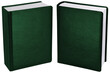 blank book hardcover mockup perspective view