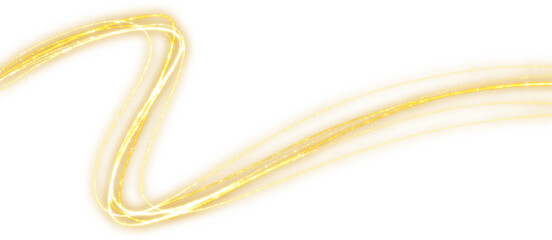 Wall Mural - gold sparkling light trail