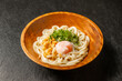 かけうどんChilled udon (Japanese wheat noodle dish)
