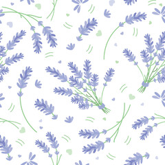 vector seamless summer floral pattern lavender