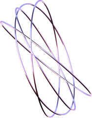 Poster - 3d abstract metal chrome element in a surreal style with a transparent background