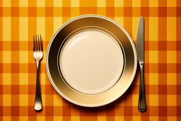 Dinner plate background,Generative AI