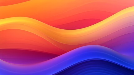 Wall Mural - Simple and minimalistic abstract background with a colorful gradient, creating a visually pleasing composition that combines simplicity and vibrant colors. Generative Ai