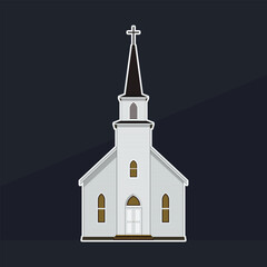 Wall Mural - Church Vector Illustration flat design