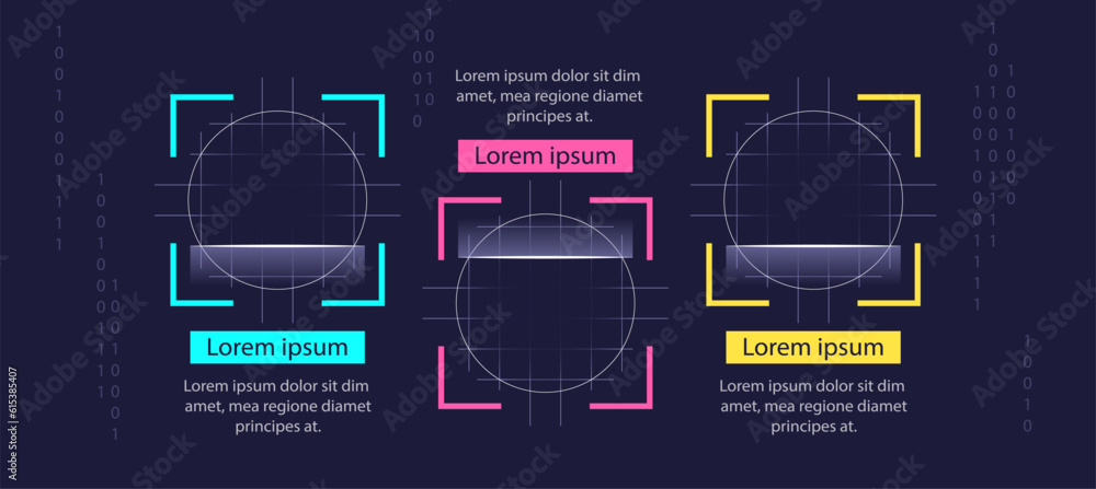 Security detection technology infographic chart design template ...