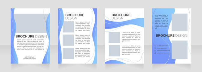 Wall Mural - nursing education program blank brochure design. template set with copy space for text. premade corp