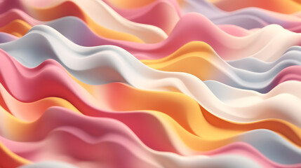 Wall Mural - abstract colorful background with waves created with Generative AI