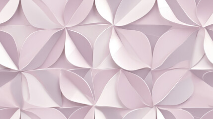 Wall Mural - Seamless pattern background with traditional Japanese geometric patterns inspired by origami folds, cherry blossom pink and subtle textures