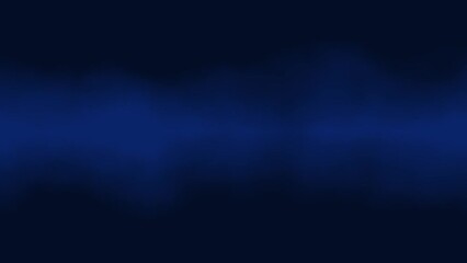 Glowing blue mist texture on navy blue background for web design presentation application. Smoke effect seamless animation. Dark template with text space. Neon graphic layout. Club vibes. DJ set cover