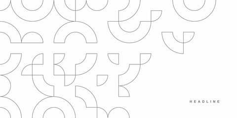 Abstract geometric technological background. Vector creative design.