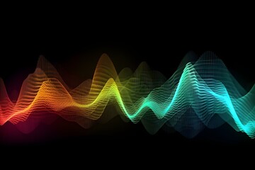 Wall Mural - Colorful particles background, ai generated