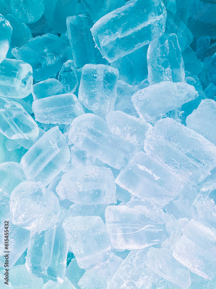 Ice cubes background, ice cube texture or background It makes me feel fresh and feel good, In the summer, ice and cold drinks will make us feel relaxed, Made for beverage or refreshment business.