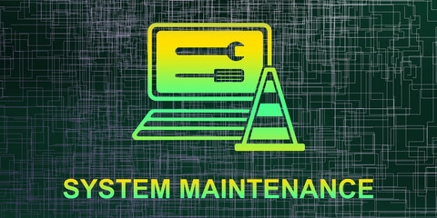 Canvas Print - Concept of system maintenance