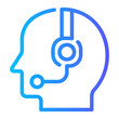 © afif - customer support gradient icon