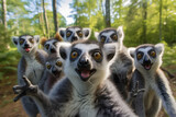 ring lemur catta making selfie ai generated art