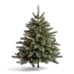 christmas tree isolated on a white background