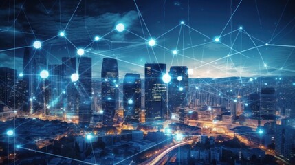 Canvas Print - technology and innovation are being used to overcome the challenges of this new world