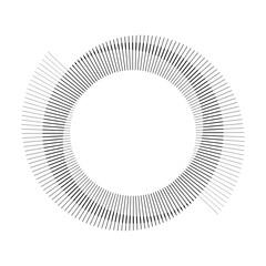 Spiral with dark lines as dynamic abstract vector background or logo or icon. Yin and Yang symbol.