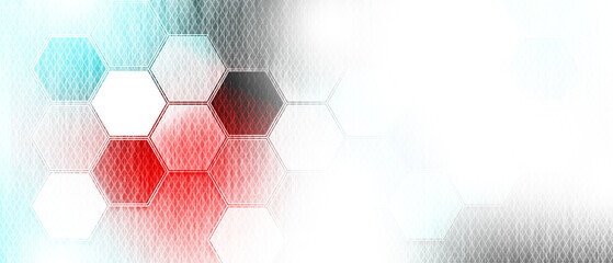 abstract future business technology background with hexagon pattern