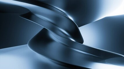 Wall Mural - abstract rotating spiral background. design. spinning twisted metal shapes.