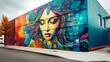 © BraveSpirit - Vibrant Urban Street Art. Generative AI