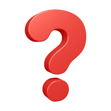 Red Question Mark Or Icon Design In 3d Rendering 